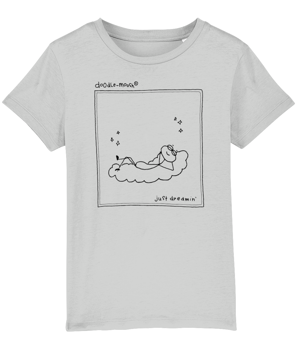 Just dreaming t-shirt, grey with black