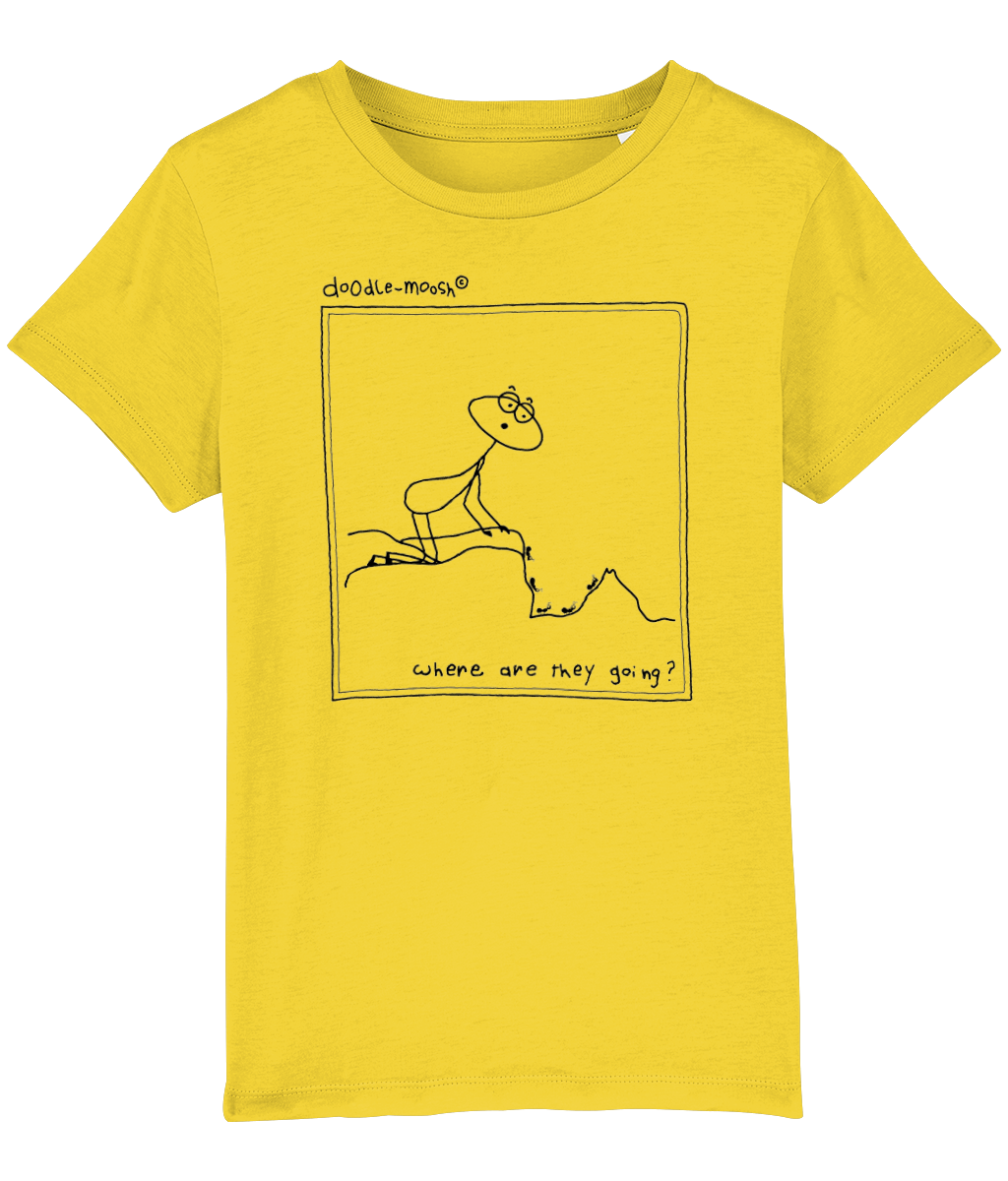 Where are they going t-shirt, yellow with black