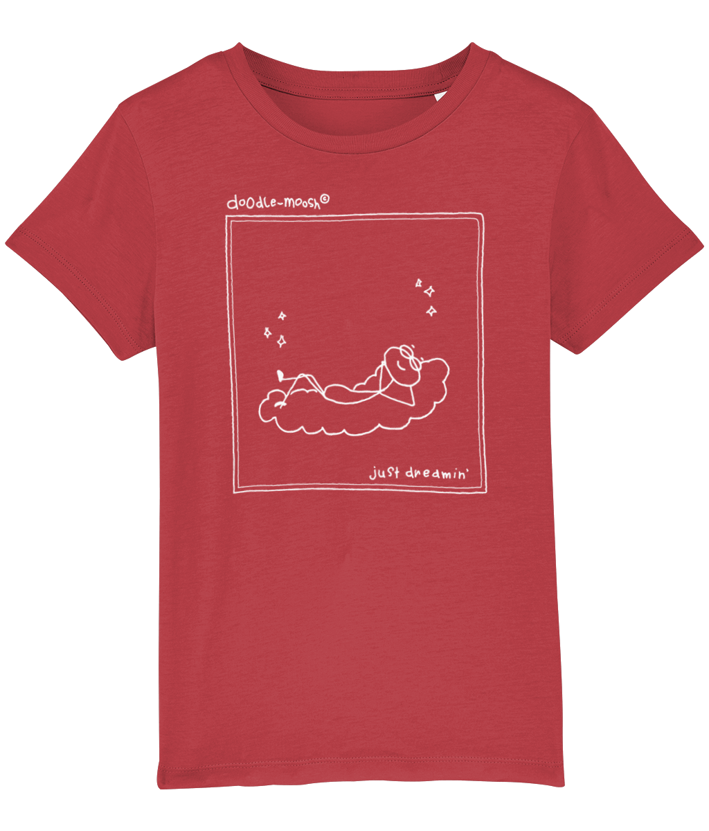 Just dreaming t-shirt, red with white
