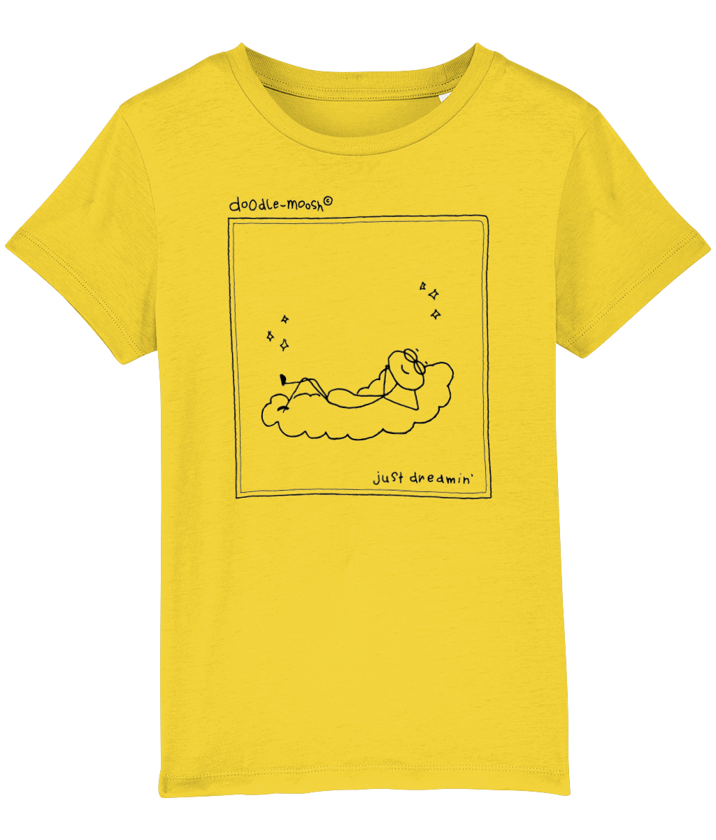 Just dreaming t-shirt, yellow with black