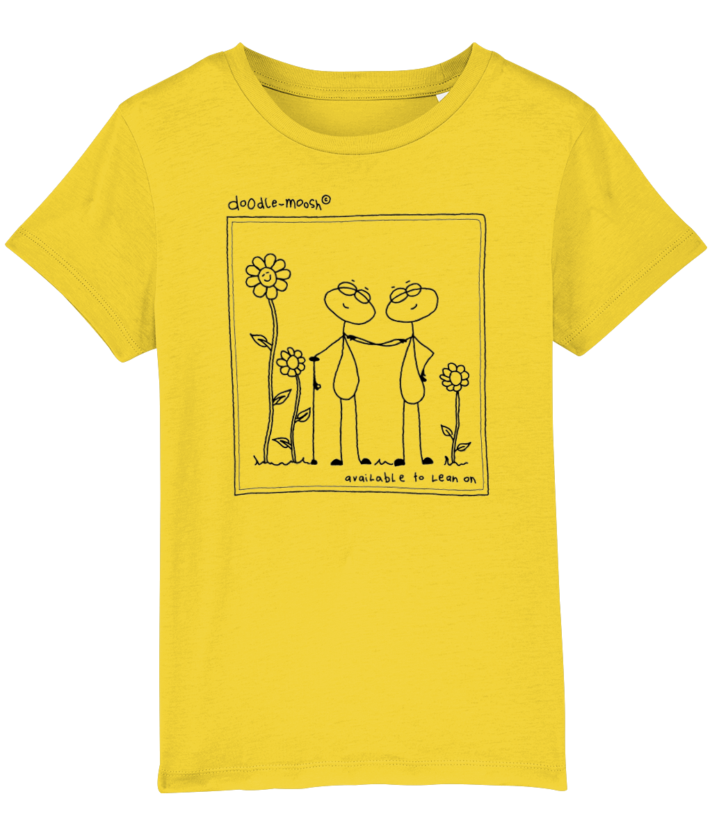 available to lean on T-shirt _yellow_black