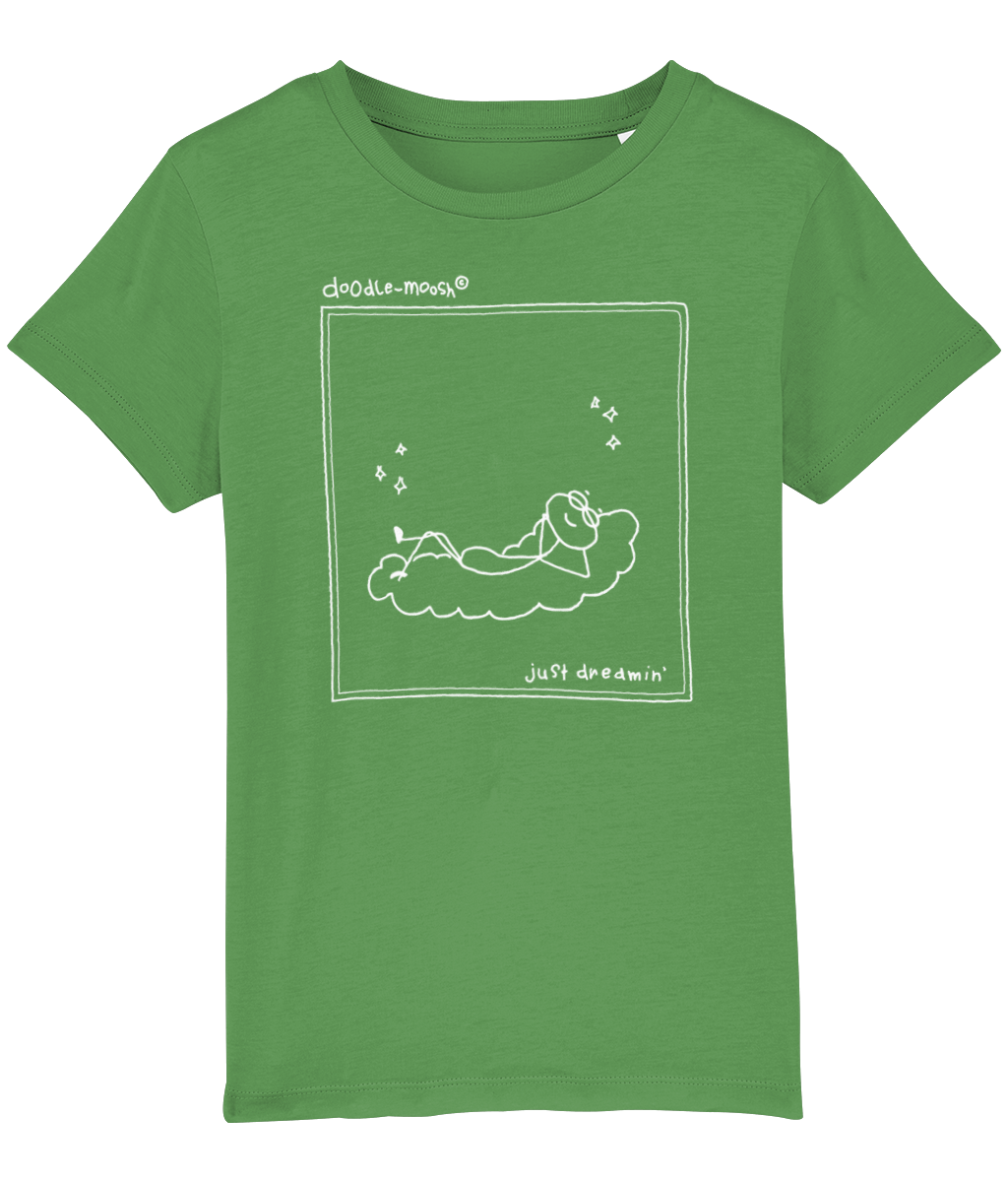 Just dreaming t-shirt, green with white